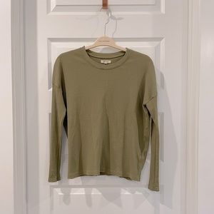 Madewell Olive thermal top